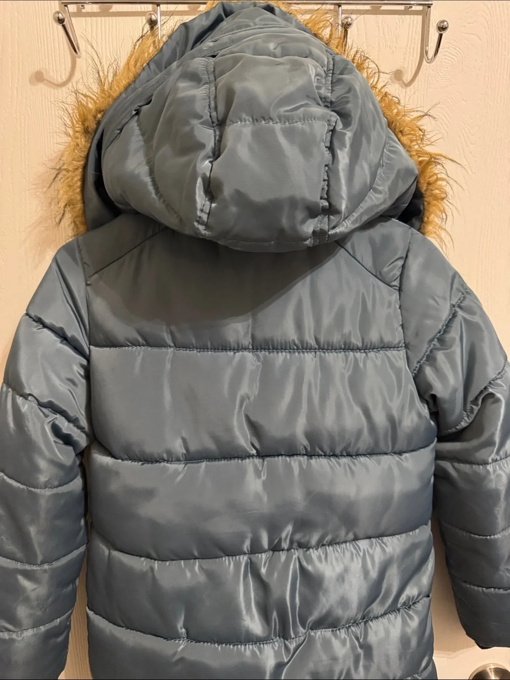 Canada Weather Gear Long Hooded Puffer Coat Girls M 10 12 Ski Winter Warm Snow